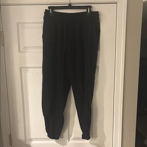 SO Black Track Pants with Tapered Leg Design